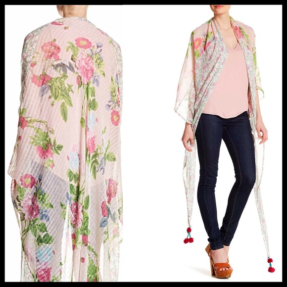 ❌SOLD❌STEVE MADDEN Long Blanket Wrap Scarf Shrug - Picture 2 of 7